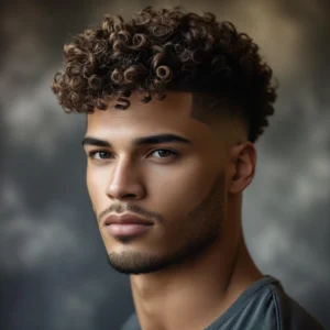 Curly Male Crew Cut