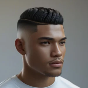 Low Fade Classic Crew Cut For Black Men