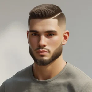 Male Crew Cut With Beard for young man