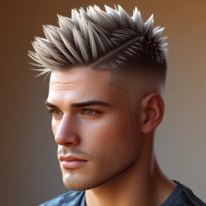 Spiky Male Crew Cut