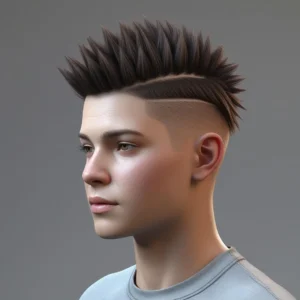 Spiky Short Crew Cut