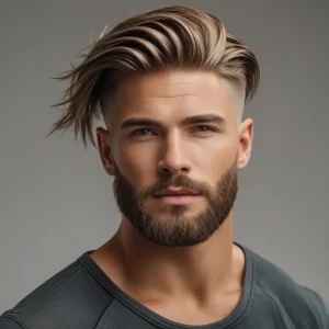 Textured Long Crew Cut