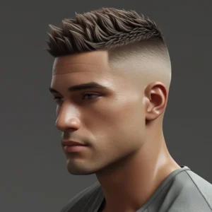 Textured Male Crew Cut
