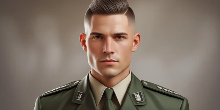 male military haircut