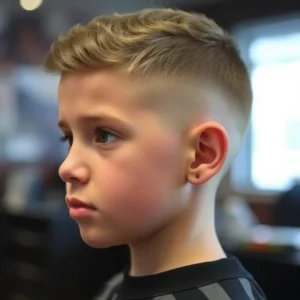Textured Boys Crew Cut
