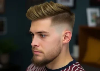 Fade Crew Cut with Beard