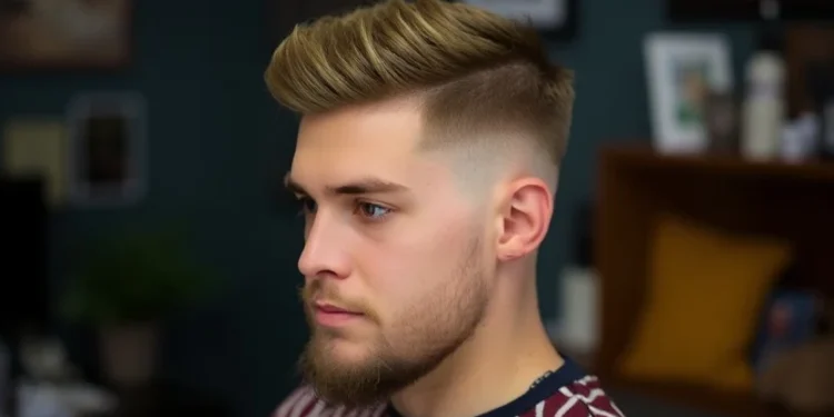 Fade Crew Cut with Beard