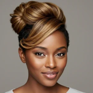 Mini Bun for Short Hair