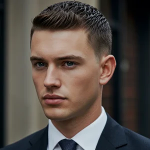 Side-Swept Crew Cut