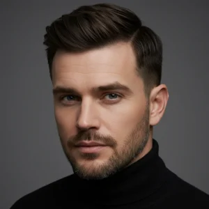 Side Swept Crew Cut
