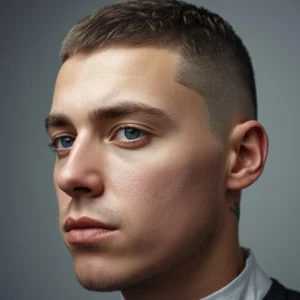Low Fade Guys Crew Cut
