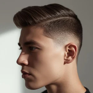 Side-Swept Crew Cut
