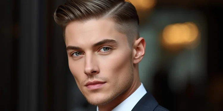 Side Swept Crew Cut for Professionals