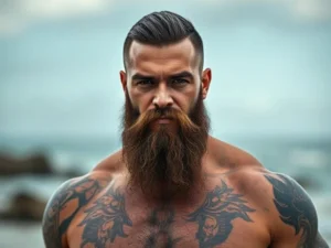 Crew Cut with Beard Fade