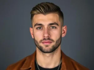 Crew Cut with Hard Part