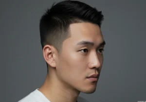 Crew Cut Asian with Fade