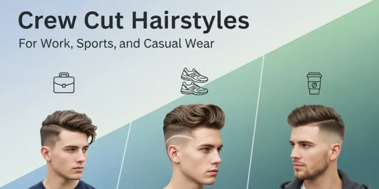 Crew Cut Hairstyles For Work, Sports, and Casual Wear
