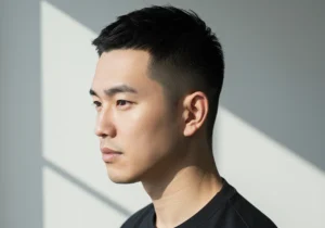 Crew Cut Asian with Taper