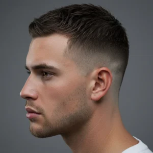 French Crew Cut with Taper