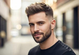 Medium Crew Cut with Fade