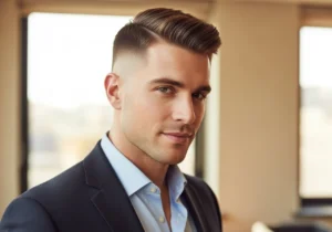 Crew Cut with Taper business man