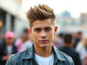 Crew Cut with Spiky Top