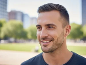 Classic Crew Cut for a Receding Hairline