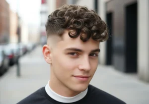 Curly Undercut Crew Cut