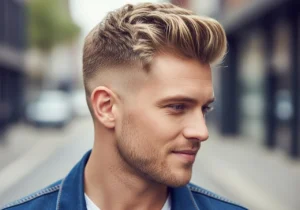 Textured Blonde Crew Cut