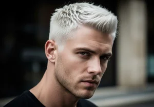 Bleached Platinum Crew Cut