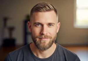 Crew Cut Blonde with Beard