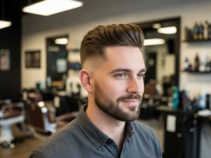 Crew Cut with Slight Fringe